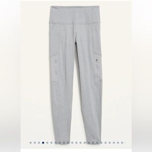 NWT-OldNavy high rise leggings-ankle-Cozecore zip pockets